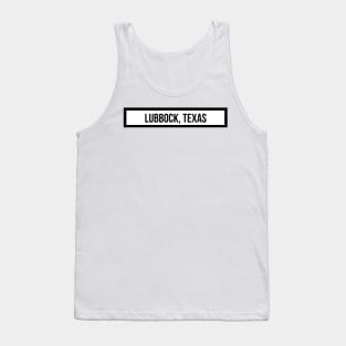 Lubbock Black Tank Top